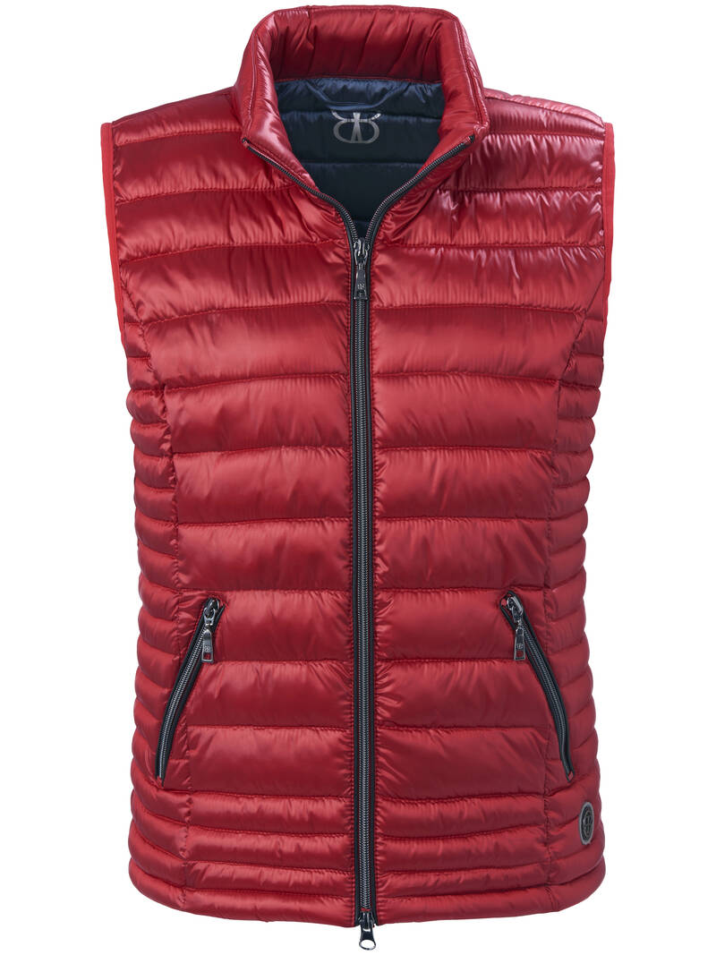 Vest with solid-coloured fabric in red | The official BASLER Online ...